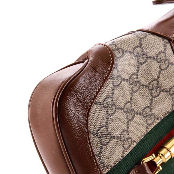 Gucci Jackie Hobo Gg Coated Canvas Mini #211112G20B - Picture 6 of 7